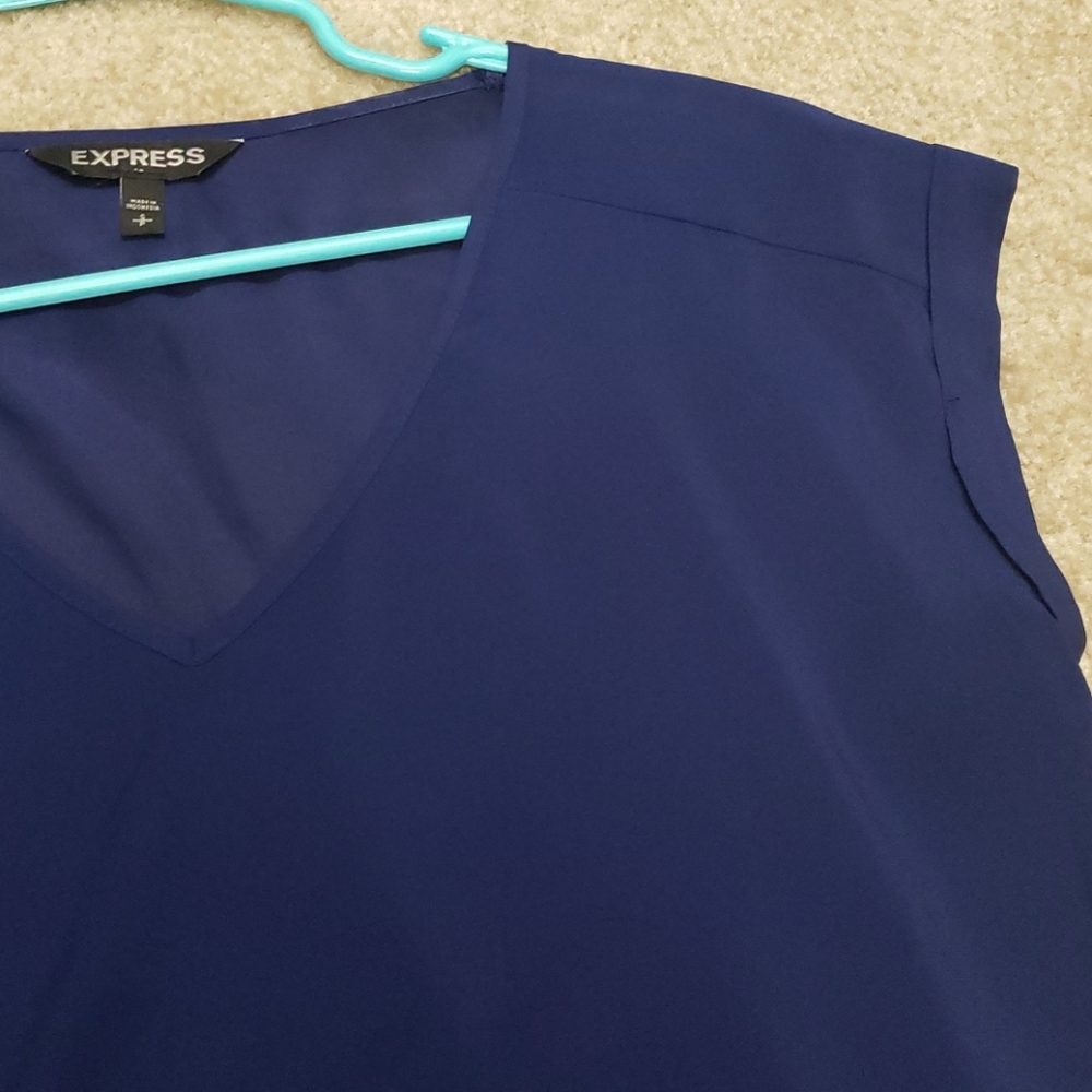 Express Blue Blouse - Picture 4 of 5